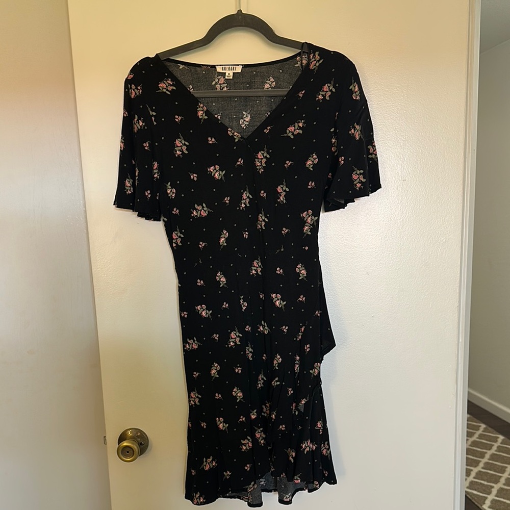 Floral Black Dress by ONEHART
